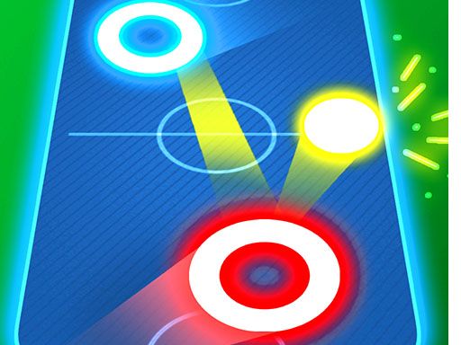 Air Hockey Glow: 2 Players - browser game screenshot