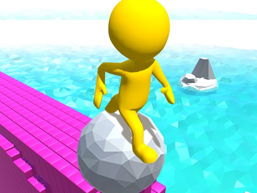 Roll Run 3D - Tap to roll - browser game screenshot