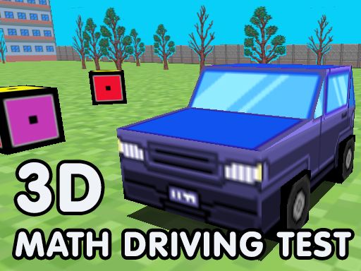 Math Driving Test - browser game screenshot