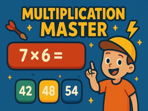 Multiplication Master - browser game screenshot