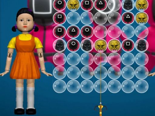 Squid Masks Pop - browser game screenshot