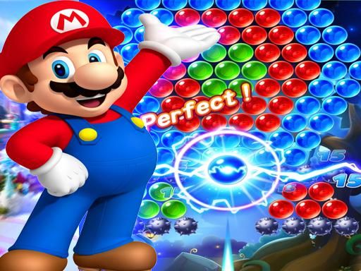 Super Mario Bubble Shooter - browser game screenshot