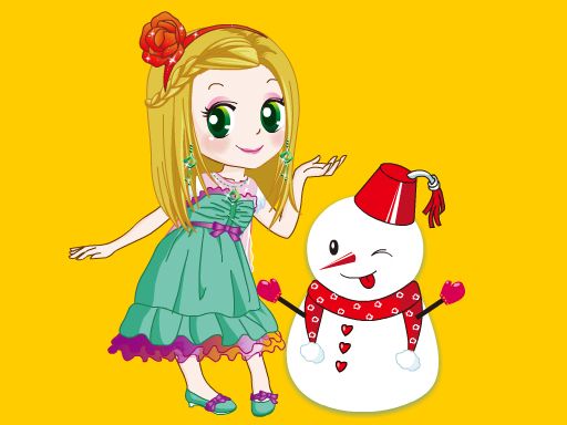 A Princess And A Snowman - browser game screenshot