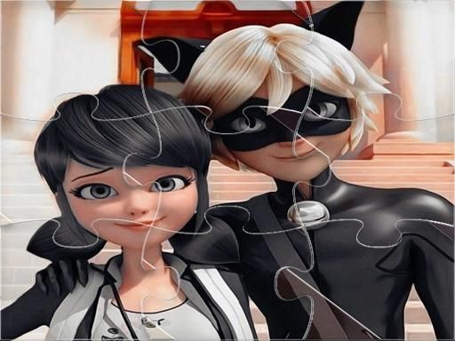 Ladybug & Cat Noir Jigsaw Puzzle - browser game screenshot