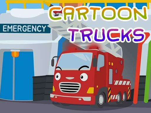Cartoon Trucks Jigsaw - browser game screenshot