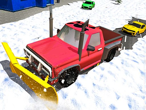 Snow Plow Jeep Simulator 3D - browser game screenshot