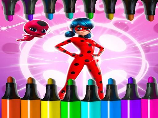 Miraculous Ladybug Coloring Game Miraculous Ladybug Coloring Game - browser game screenshot