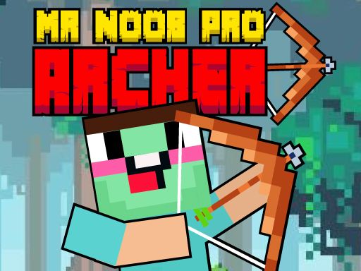 Mr Noob Pro Archer - browser game screenshot