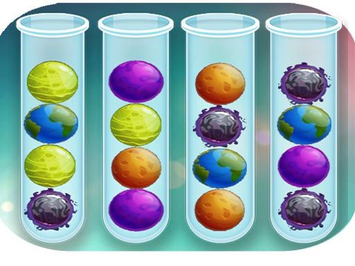 SORT THE BUBBLE - PUZZLE  GAME - browser game screenshot