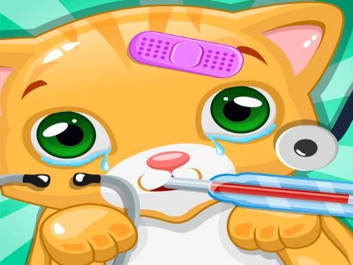 Little Cat Doctor Pet Vet Games - browser game screenshot