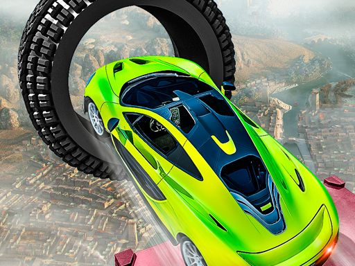 Crazy Car Racing Stunts 2019 - browser game screenshot