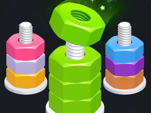 nuts puzzle:color sort - browser game screenshot