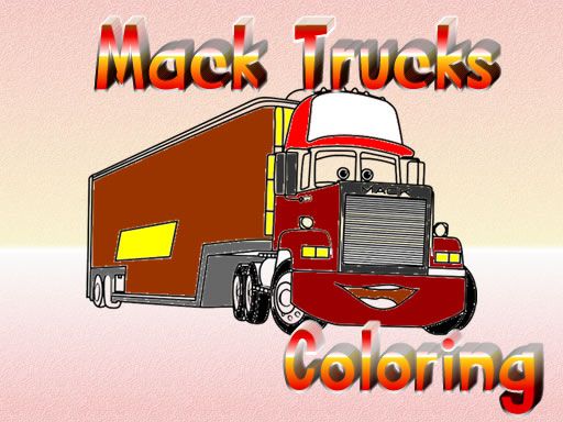 Mack Trucks Coloring - browser game screenshot