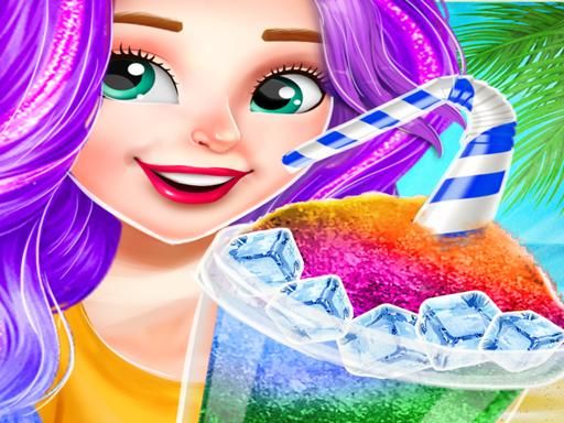 Icy Slush Frozen Drink Maker - browser game screenshot