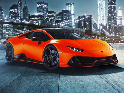 Lamborghini Luracan Evo Puzzle - browser game screenshot
