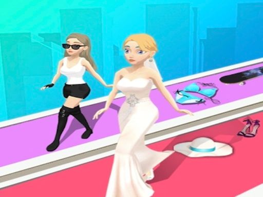 Catwalk Battle - browser game screenshot