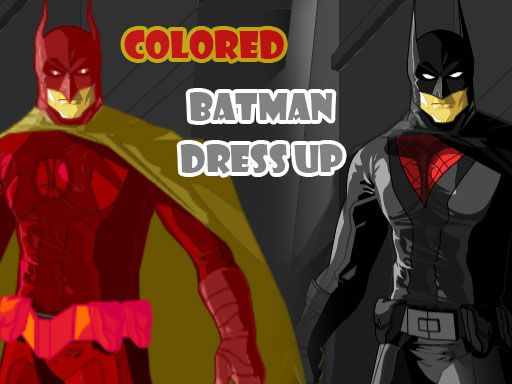 Colored Batman Dress Up - browser game screenshot