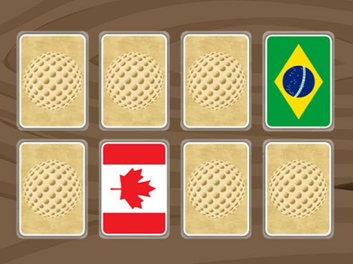 World Flags Memory - browser game screenshot