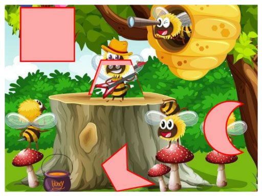 Shapes Jigsaw Insects - browser game screenshot