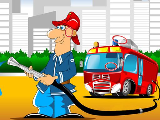 Fire Trucks Differences - browser game screenshot