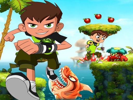 Ben 10 Alien Run - browser game screenshot
