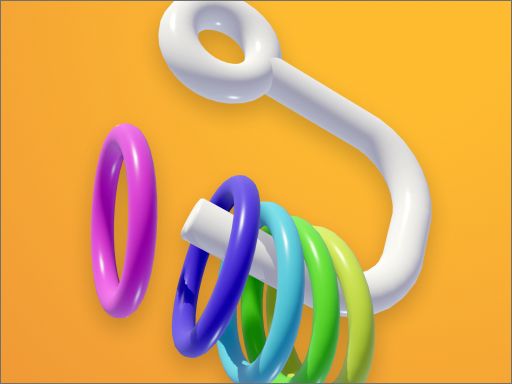 Ring Fall 3D - browser game screenshot