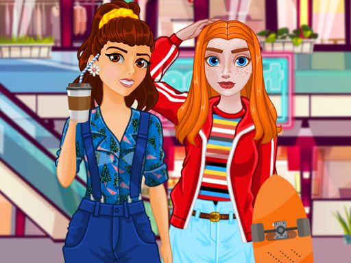 Max and Eleven BFF Strange DressUp - browser game screenshot