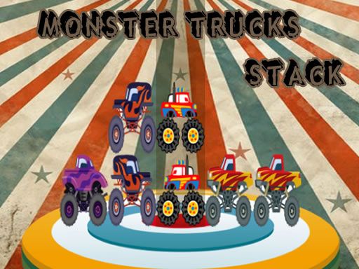 Monster Trucks Stack Monster Trucks Stack - browser game screenshot
