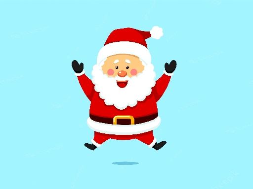 Bouncy Santa Claus - browser game screenshot