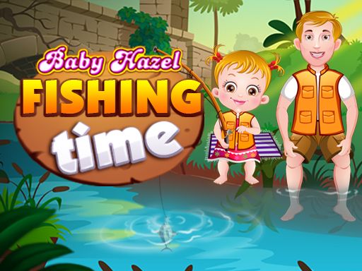 Baby Hazel Fishing Time - browser game screenshot