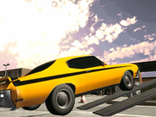 Backyard Car Parking Simulator - browser game screenshot