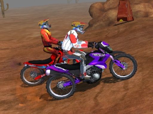 Motorcycle Dirt Racing Multiplayer - browser game screenshot