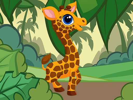 Giraffe Jigsaw - browser game screenshot