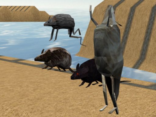 Mouse Race Islands - browser game screenshot