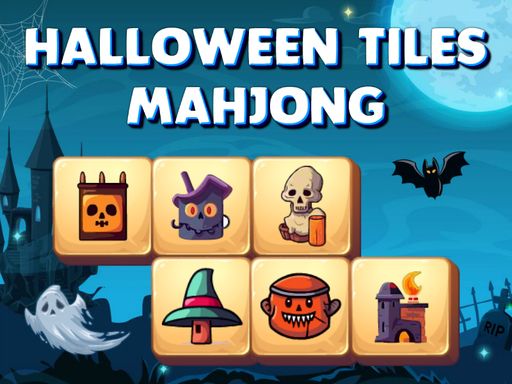 Halloween Tiles Mahjong - browser game screenshot