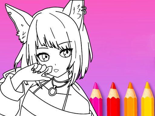 Anime Manga Coloring Book - browser game screenshot