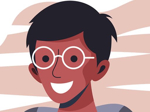 Boys With Glasses Jigsaw - browser game screenshot