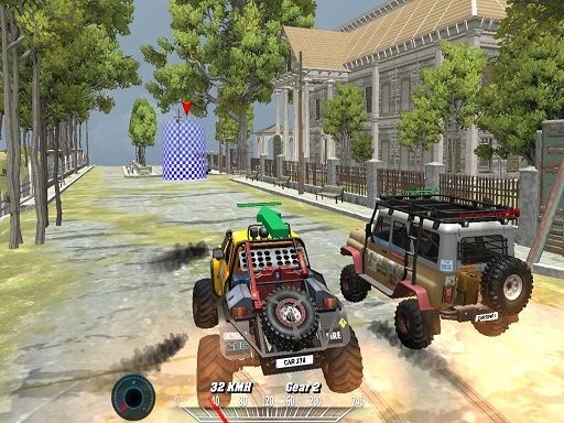 Offroad Monster Truck Forest Championship - browser game screenshot
