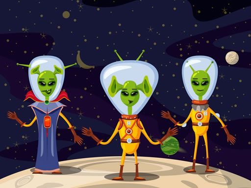 Aliens In Space Hidden - browser game screenshot