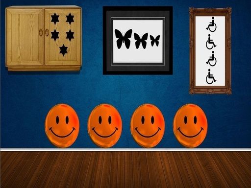 Smiley House Escape - browser game screenshot