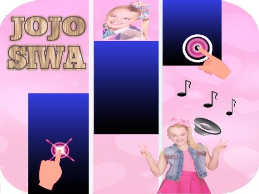 JoJo Siwa Piano Tile - browser game screenshot