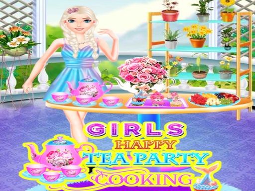 Girls Tea Party Cooking - browser game screenshot