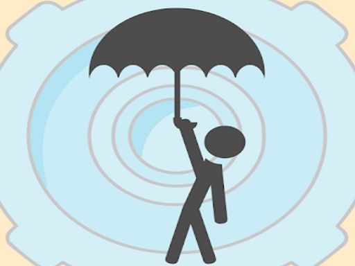 Umbrella Down - browser game screenshot