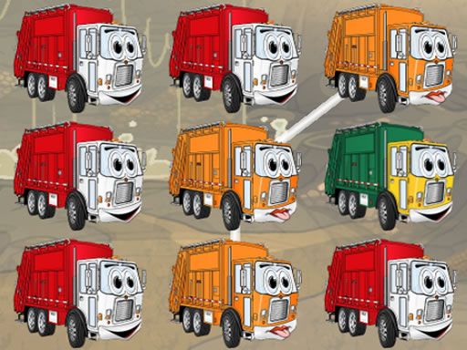 Garbage Trucks Matching Garbage Trucks Matching - browser game screenshot