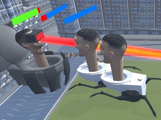 Merge Toilet Skib Fight - browser game screenshot