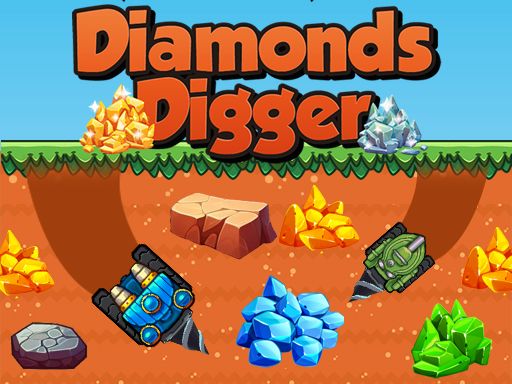 Diamonds Digger - browser game screenshot