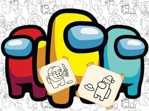 Coloring Games: Among Us - browser game screenshot