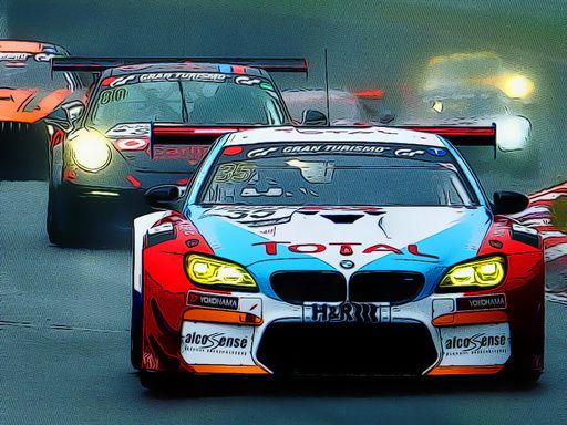 Racing Cars Puzzle - browser game screenshot