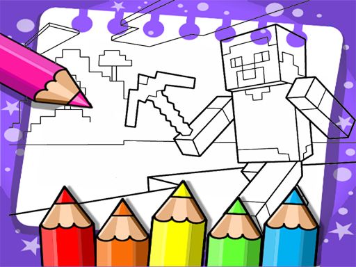 Minecraft Coloring Book Minecraft Coloring Book - browser game screenshot