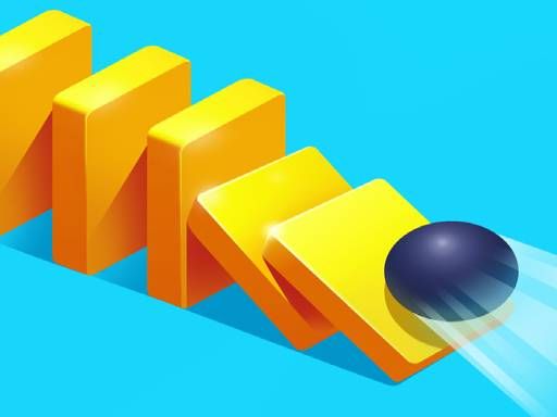 Domino Fall 3D - browser game screenshot